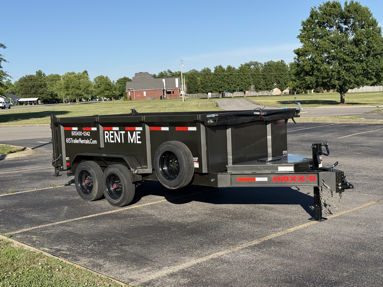 615 Trailer Rentals — MaxxD hydraulic dump trailer in Murfreesboro, TN